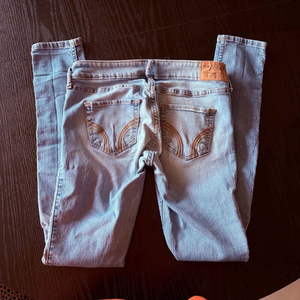 Hollister Ripped Skinny Denim Jeans Light Wash Size 0/24